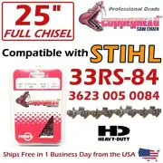 COPPERHEAD 25" PRO FULL CHISEL Chain fits STIHL MS391 - 33RS-84 / 3623 005 0084