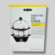 BELLA | Double Tier Egg Cooker & Poacher | New In Box