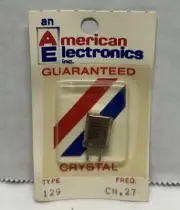 American Electronics Crystal CB Radio Scanner TRANSMIT Frequency 27.275 Ch.27