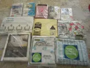 NEW LOT OF 11 Vtg Floral Full Flat Bed Sheets 5 Flat , 5 Pillowcases, 1 Fitted
