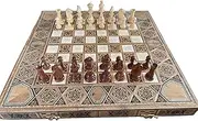 Wooden Chess Backgammon Set Chessboard Game Room Decor Dad Board Game Coffee Table Strategy Game Office Decor Birthday