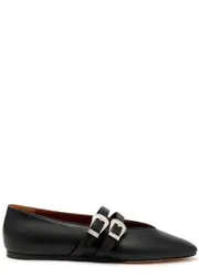 LE Monde Beryl Claudia Leather Ballet Flats - Black - 40 (IT40 / UK7) 40 (IT40 / UK7)