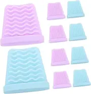 10pcs Wave Shovel Leather Silicone Cover Scraper Spatula Extraction Tool Removal Tool Extractor Sleeve Tool Black Head Remover Sleeve Tool Generic