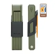 Hiplok Switch Folding Bike Lock 85cm (1.05 kg) with Carry Bracket - Urban Green