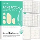 443 Count Pimple Patches for Face Hydrocolloid Acne Patch Bulk Acne Stickers ...