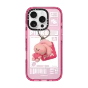 iPhone 16 Pro Impact Case MagSafe Compatible PINK KEYCHAIN
