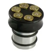 CPV Oil Tank Cap Bullet Aluminum Black, For Harley-Davidson Softail 84-99