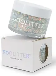 Goolitter Face, Body & Hair Holographic Clear White Glitter Gel [Snowy Cloud] 2oz (60mL) | Chunky | K-Beauty | Halloween, Festival, EDM, Rave, Party, Concert, Costume Makeup| Vegan, Cruelty Free
