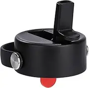 Hydro Flask - Flex Straw Cap for Wide Mouth - Leakproof - Honeycomb Insulated Cap with Flex Strap for Easy Carrying - Dishwasher Safe - Black