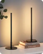Modern LED Table Lamp, 3 Color Temperatures, Stepless Dimmable Minimalist Bed...