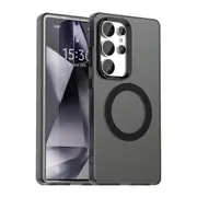 For Samsung Galaxy S25 Ultra 5G Case, MagSafe Compatible Armor Cover, Black