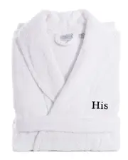 Linum Home Textiles Embroidered His Terry Bathrobe