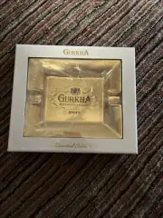 NEW K. HANSOTIA & CO. GURKHA CIGAR Gold ASHTRAY Limited Edition