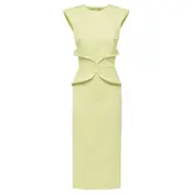 [Del Core] Sleeveless Orchid Drape Mini Dress