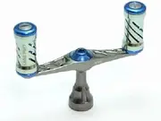 Livre Reel Type 6 D Handle Pitch: 3.1 inches (80 mm) DS for Left Winding (Gunmetal P + Blue G)