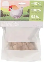 Pet Freeze Dried Chicken Liver, Nutritious Pet Freeze Dried Food Pet Treat Healthy Dog Cat Freeze Dried Treat for Daily Training 60g