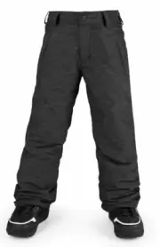 New Volcom Boys Youth Explorer Insulated Snowboard Pants Small Black