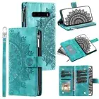 LG V60 ThinQ 5G Case Datura Leather Zipper Card Slots Flip Wallet Pocket Cover