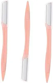 MERRYHAPY 3pcs Pink Eyebrow Razor Set Brow Trimmer Brow Shaver for Women Results