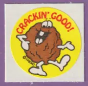 Vintage Trend CRACKIN' GOOD! Matte Scratch & Sniff Sticker WALNUT