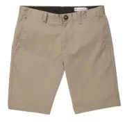 Volcom Frickin Modern Stretch 21 Men's Casual Shorts, Khaki, 38
