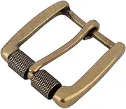 [kokungkuan] Double Roller Brass Single Prong Belt Buckle 1.6"(40mm) for 1.5"(38mm) Belt, Brass