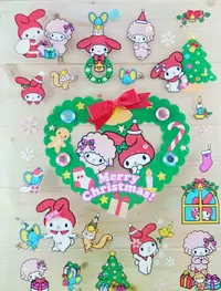 在飛比找樂天市場購物網優惠-【震撼精品百貨】My Melody 美樂蒂 貼紙-聖誕節 震