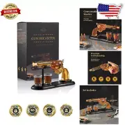 Airtight Gun Decanter and Shot Glasses - Striking Gift for Whiskey Connoisseurs