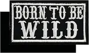 [ReelFun] 3.54" Born to Be Wild Vintage Biker Embroidered Hook and Loop Patch