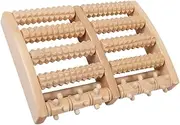 Ipetboom Wooden Foot Massager Row Bead Design for Enhanced Acupressure Therapy Sturdy Foot Care Roller for Relief Relaxation and Revitalization for Home Use