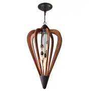 SENORITA Pendant Lamp Light Interior ESx6 Tuscan Coffee Cherry Wood Large Arrow OD588mm