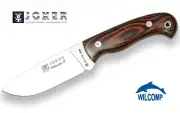 JOKER CR-58 - HUNTING, OUTDOOR KNIFE with Red Wood Handle, Full Tang