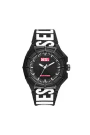 [Diesel] Diesel - Framed solar-powered black rpet watch - Timeframes - Man - Multicolor UNI Multicolor