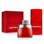 MONTBLANC 萬寶龍 傳奇烈紅男性淡香精30ML+體香膏75G