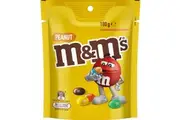 M&M's Peanut Milk Chocolate Snack & Share Bag 180g