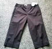 Dockers Brown Slimming Curvy Fit Capri Pants Women's Size 8 NEW