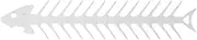 Flat Double Pronged Skewers Stainless Steel Reusable BBQ Skewers for Meat Kitchen Camping Durable Proof Easy to Clean BBQ Accessories Set of 1 (Fish Bone Type)