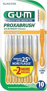 GUM Proxabrush Go-Betweens Cleaners Ultra Tight - 10 Count, Pack of 4