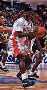 Classic Sports Prints - Larry Johnson - UNLV - Ready2Hang- HUGE - Canvas