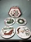 NEW Sakura Signs Of Christmas Salad Dessert Plates Set of 4 NEW In Box