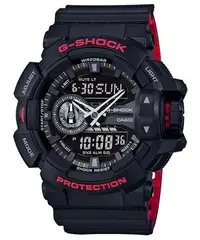 在飛比找Yahoo!奇摩拍賣優惠-G-SHOCK CASIO 卡西歐黑紅狂派機甲變形金剛雙色錶