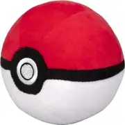 15cm Pokemon Pokeball Plush - Soft Stuffed Poke Ball with Weighted Bottom