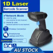 Wireless 1D Laser Barcode Scanner with Charging Base Windows Mac Android Linux