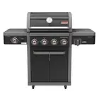 Coleman Revolution 4 Burner Barbeque Gas BBQ Cooker w/Side Burner Black Gloss