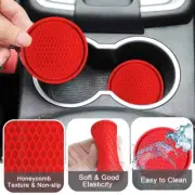 1x Red 7cm Car Coaster Cup Holder Coaster Anti Slip Interior Accessories Cup Mat (for: Honda Civic)