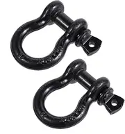 Vaguelly Towing Shackle d Ring Powder Coated for Durability Includes Isolator Washer for Noise Reducti