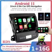9''16GB Car Stereo Radio GPS Navi For Wireless Carplay For Peaugeot 4007 2007-12