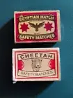 2 EMPTY BOXES OF MATCHES - MADE IN EGYPT