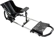 NitroKart car simulation cockpit for children and adults from 1 m20 to 1 m95, compatible with all brands of steering wheels for PC and console.