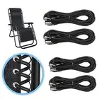 Universal Replacement Cord for Zero Gravity Chair, 4 Pack Elastic Cords Black